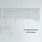 104+10 PC Crystal Semitransparent Cool Keycaps Set Screen Printing for MX Keyboard